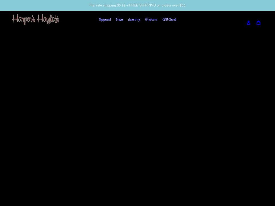 harpershayloft.com shopify website screenshot