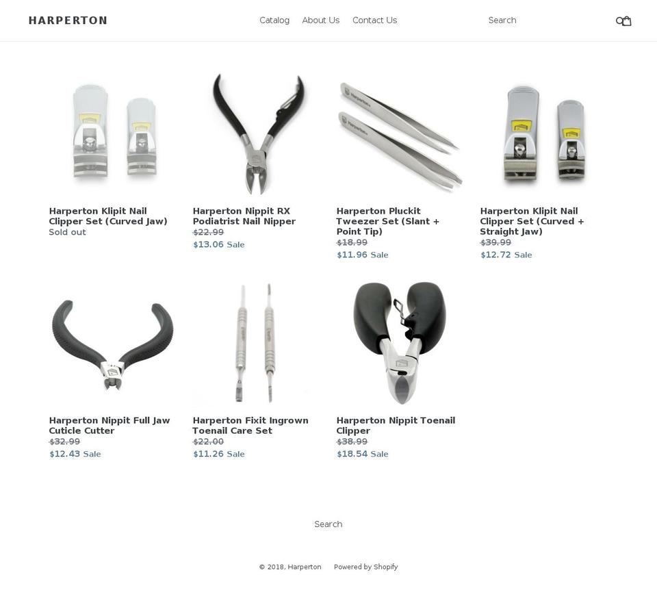 harperton.com shopify website screenshot