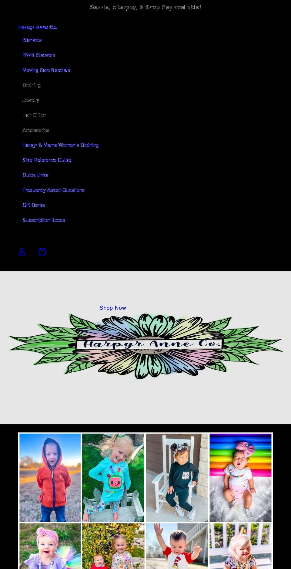 harpyranneco.com shopify website screenshot