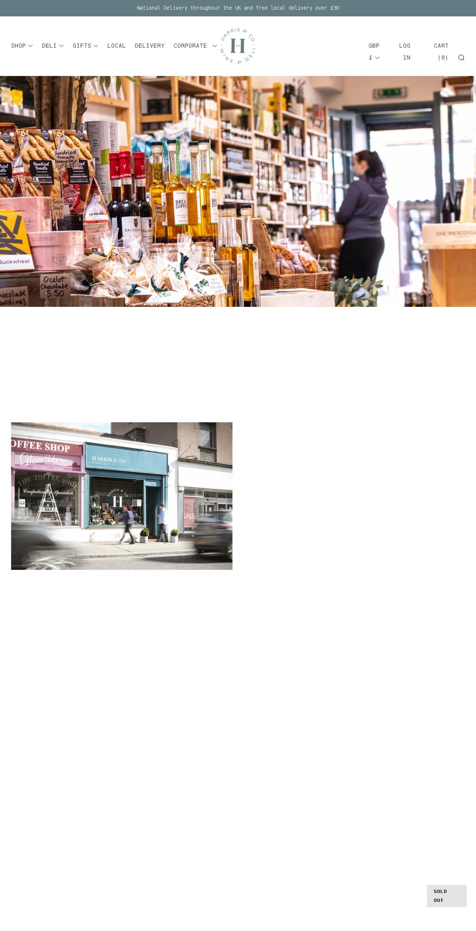 harrisandco.uk shopify website screenshot