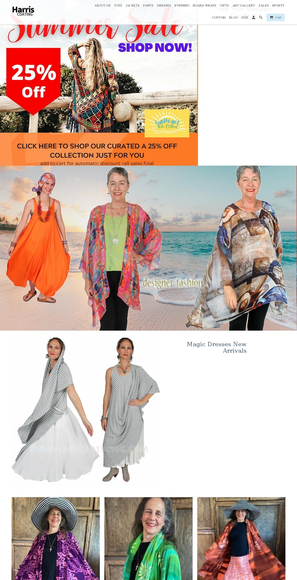 harriscoating.com shopify website screenshot