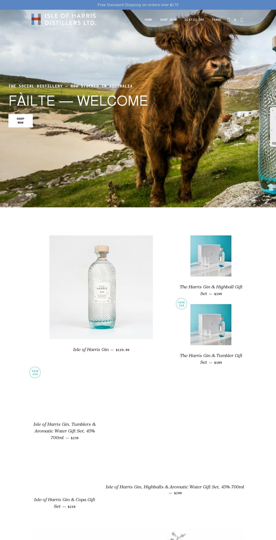 harrisdistillery.com.au shopify website screenshot
