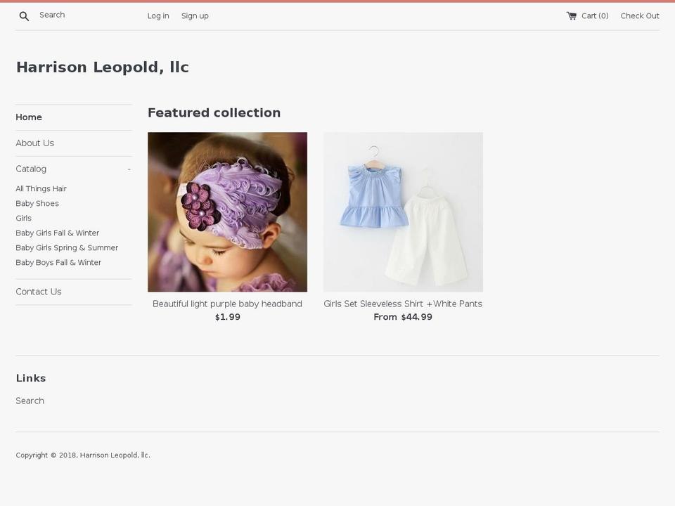 harrisonleopoldllc.com — Shopify storefront screenshot