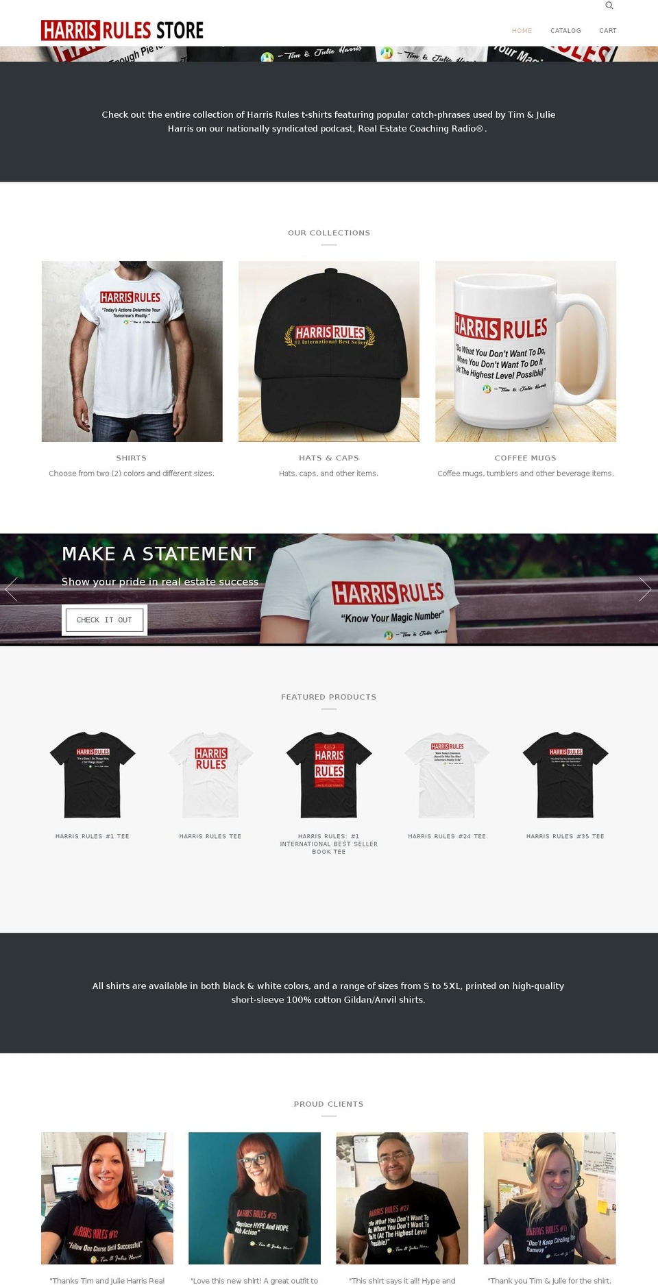 harrisrulesstore.com shopify website screenshot
