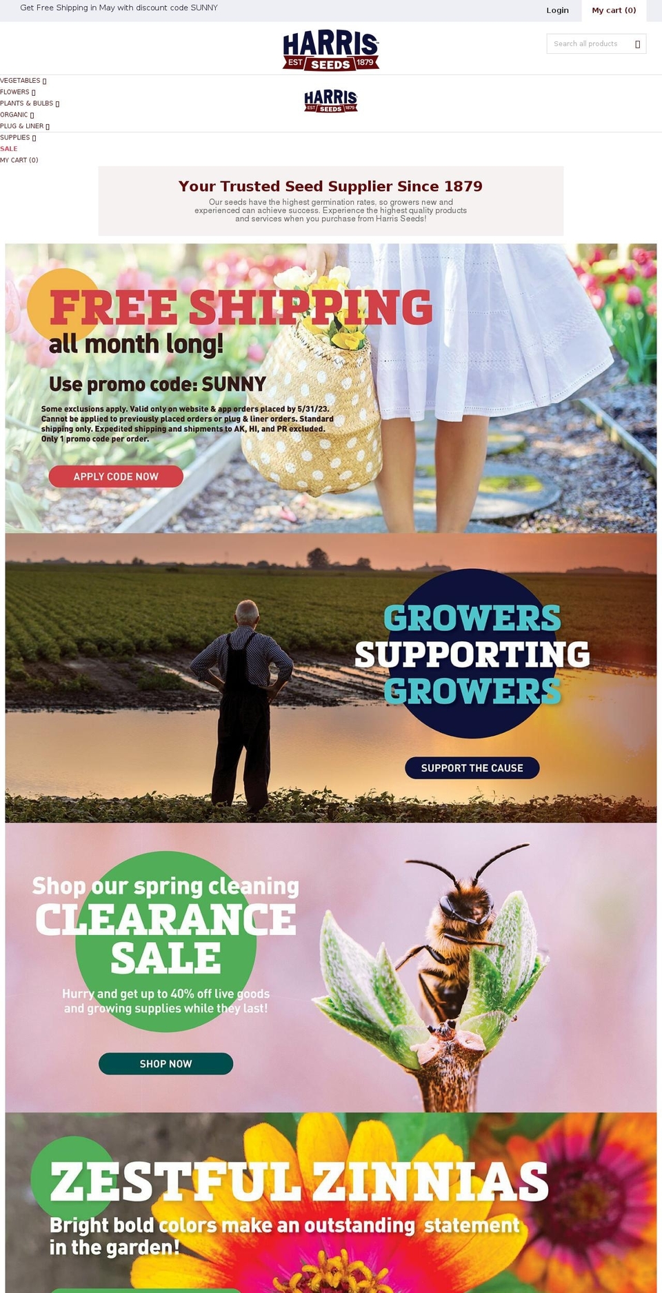 harrisseeds.myshopify.com shopify website screenshot