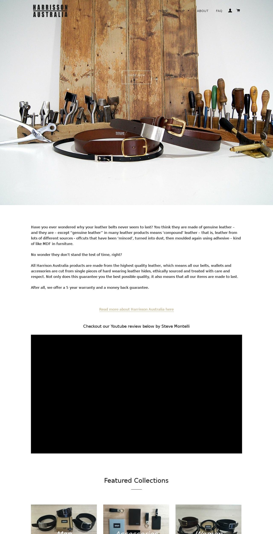 harrissonaustralia.com.au shopify website screenshot