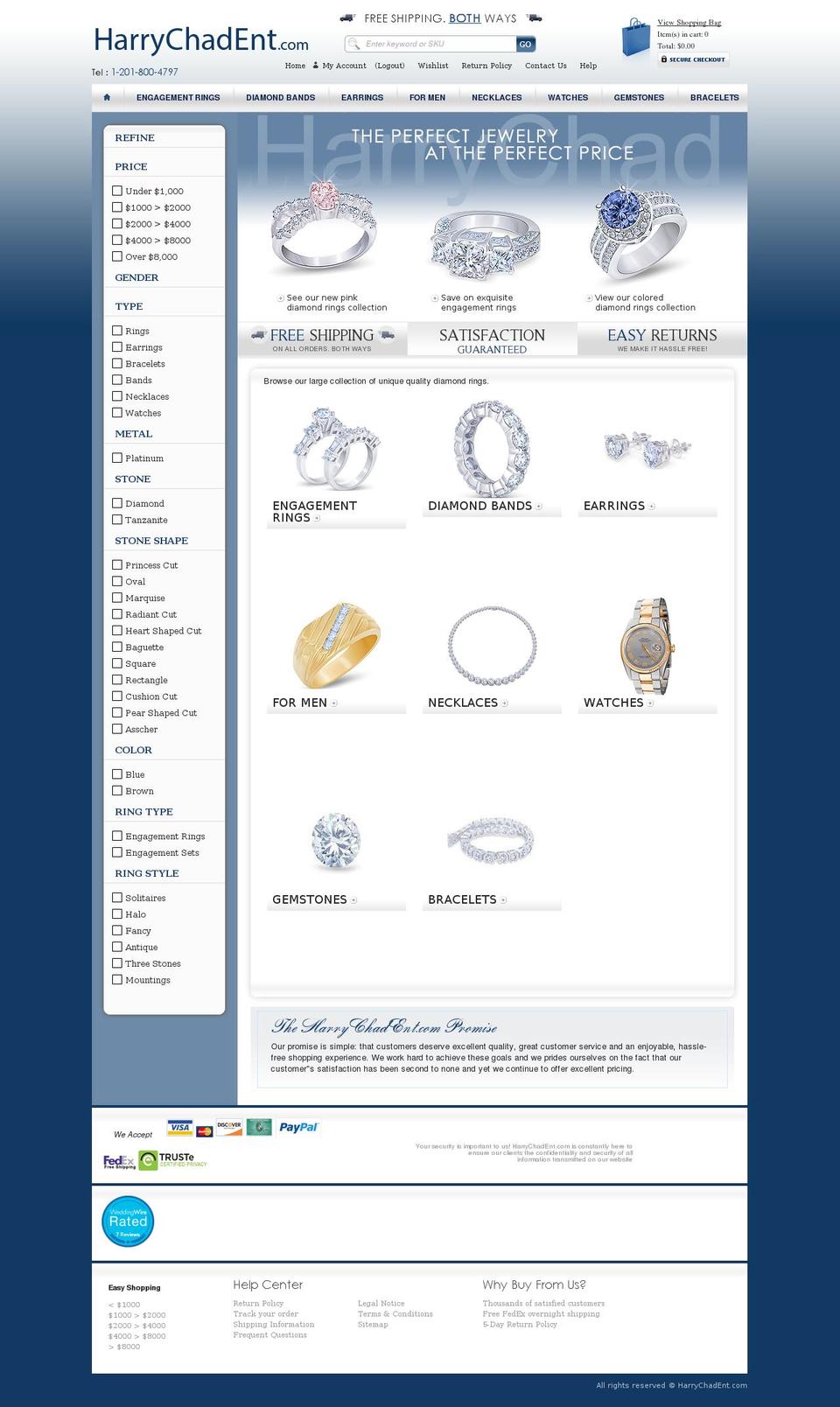 harrychadent.com shopify website screenshot