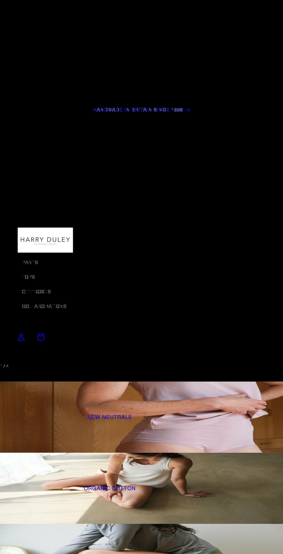 harryduley.com shopify website screenshot