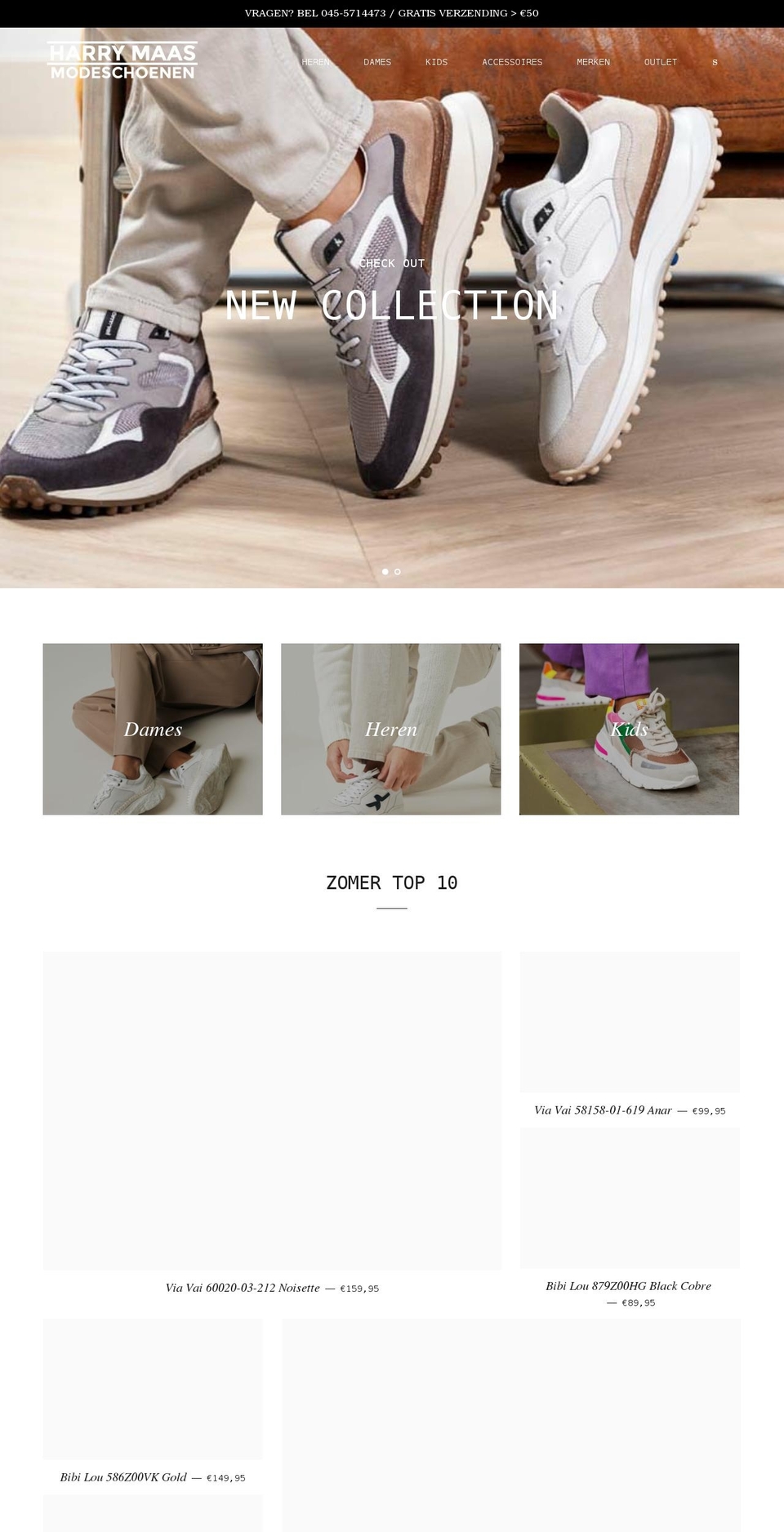 harrymaas.nl shopify website screenshot