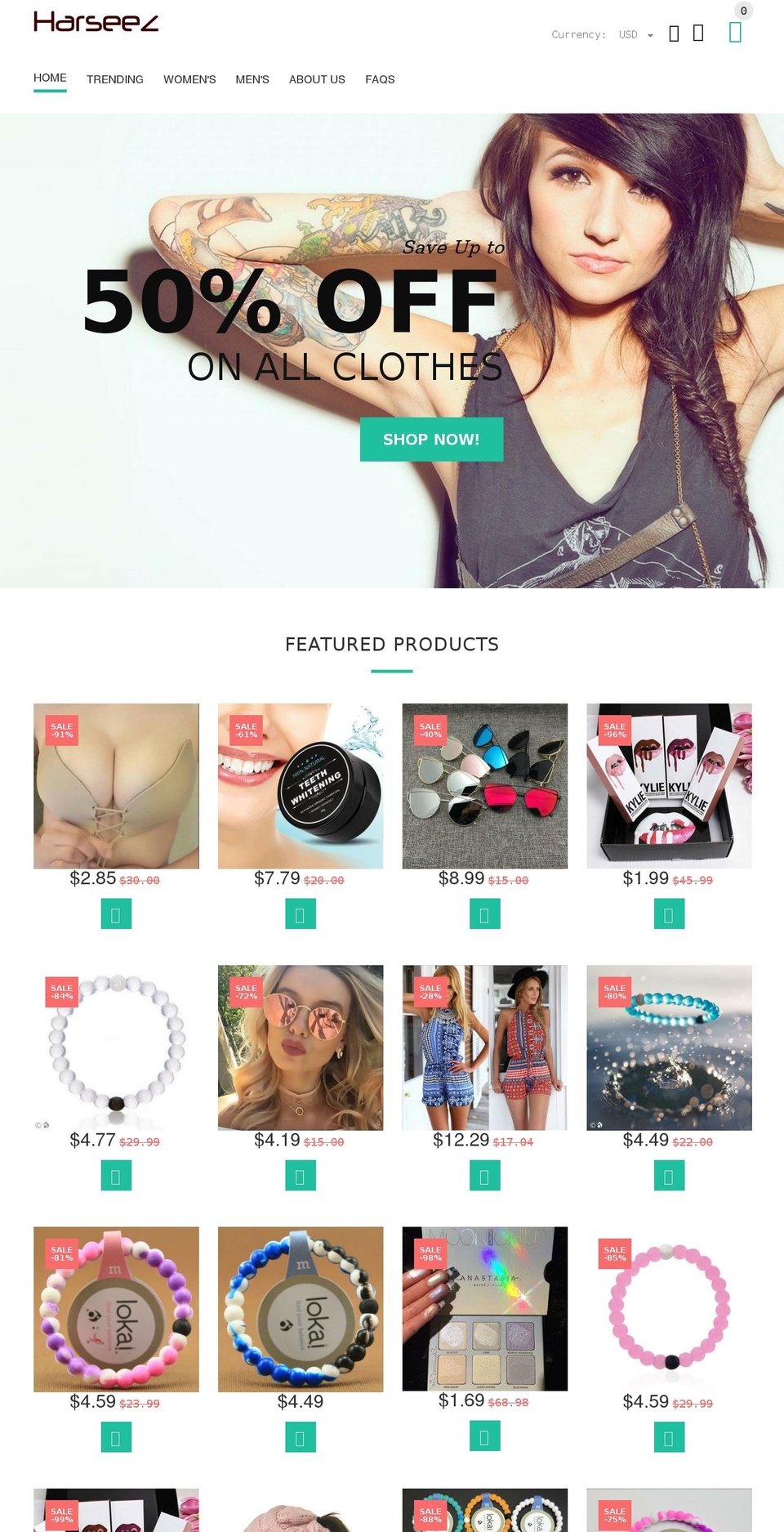 yourstore-v2-1-3 Shopify theme site example harseez.com