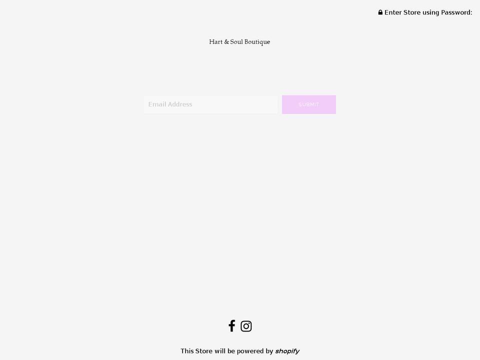 hartandsoulboutique.com shopify website screenshot