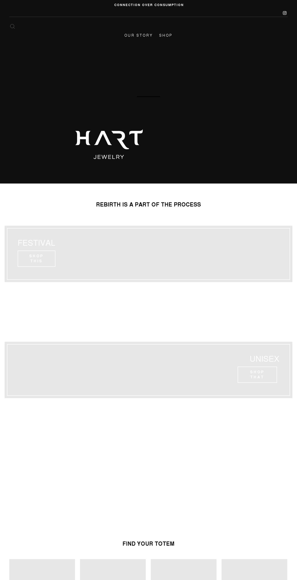 hartjewelry.com shopify website screenshot
