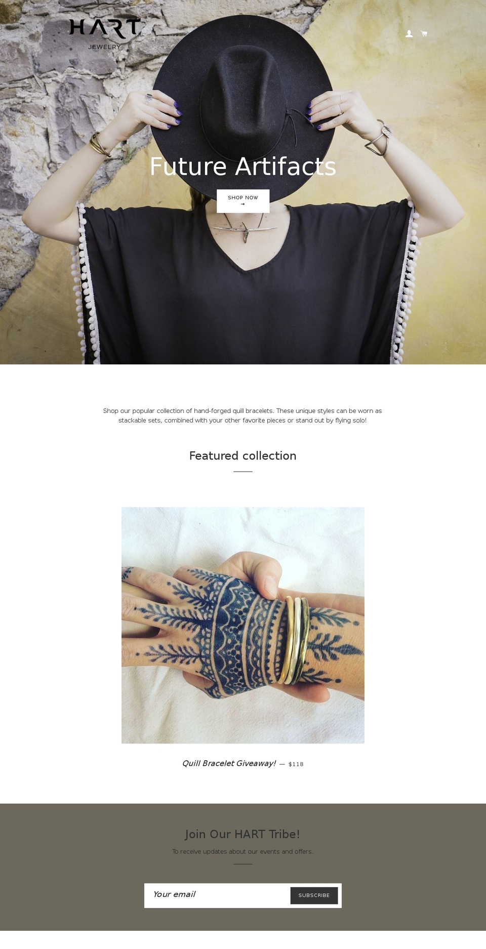 hartjewelry.net shopify website screenshot