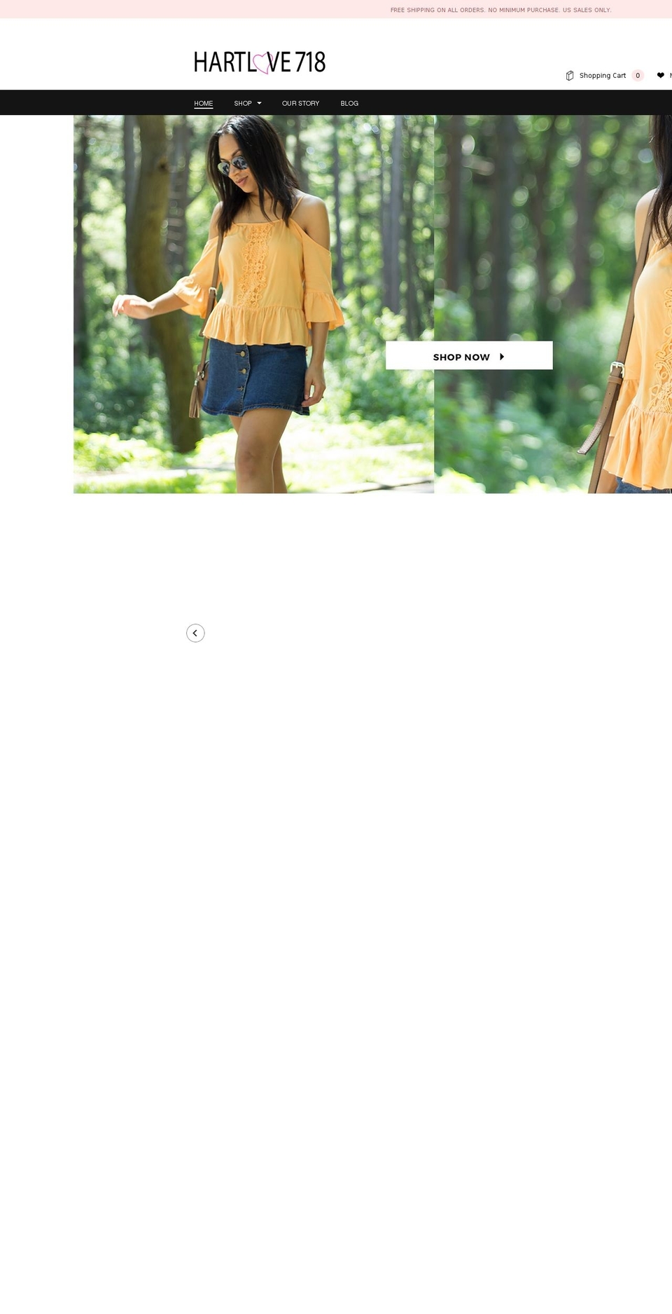 hartlove718.com shopify website screenshot