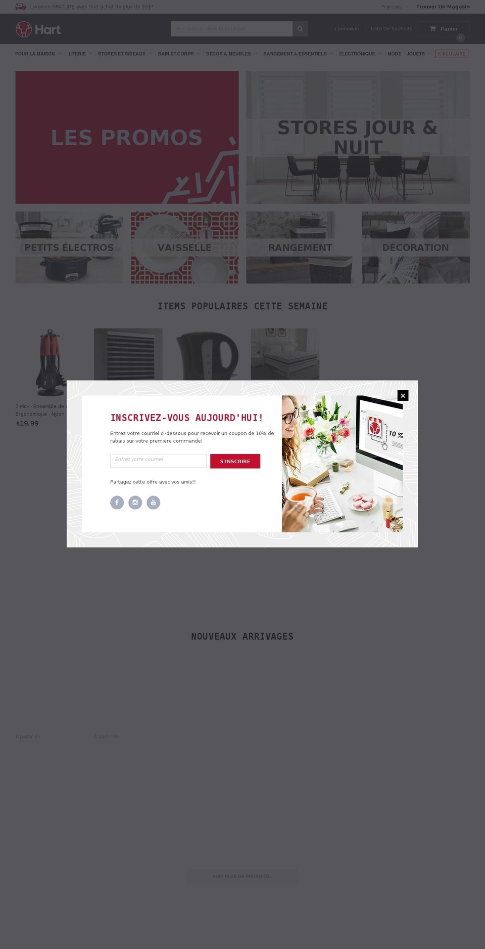hartstores.com — Shopify storefront screenshot