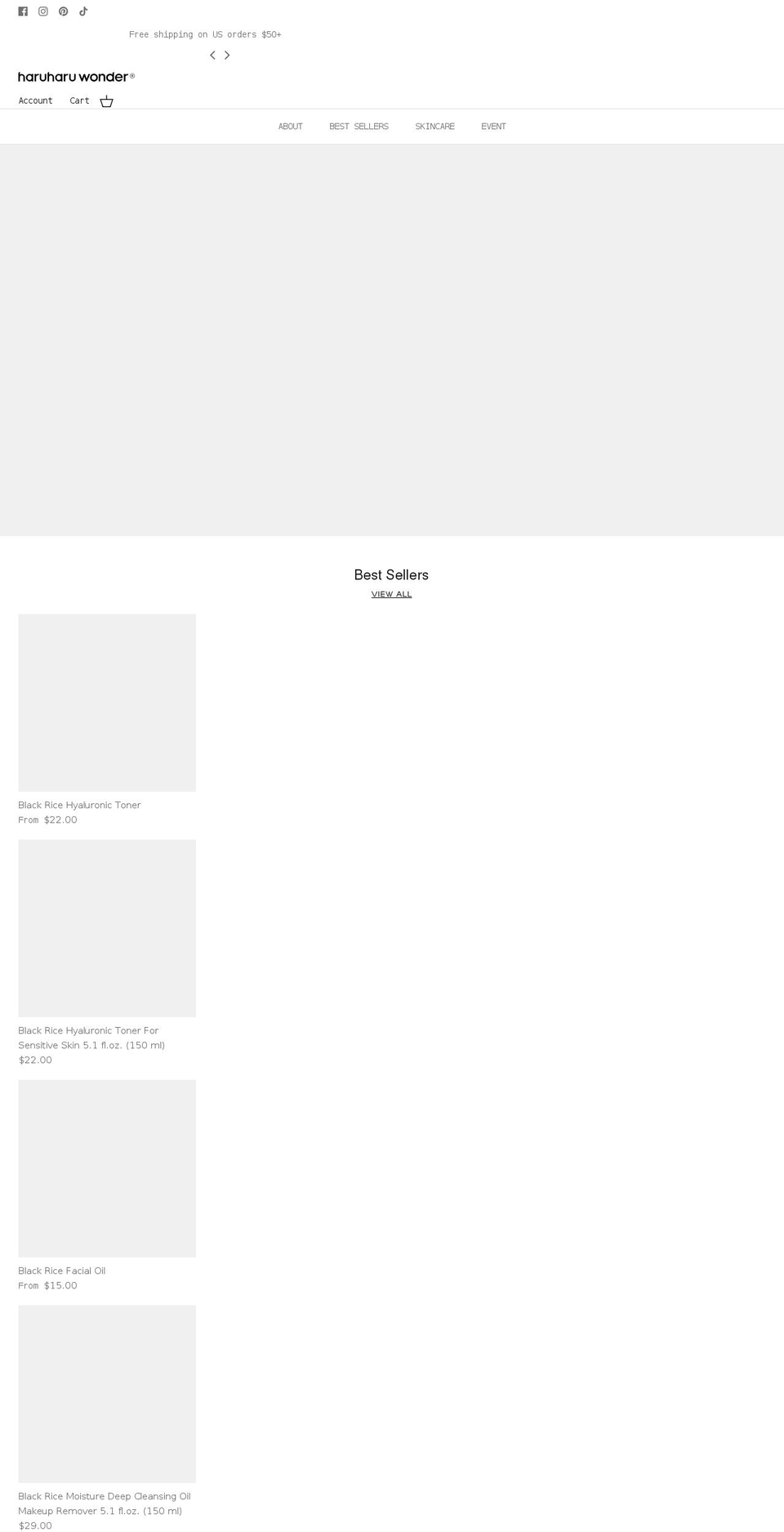 haruharuusa.com shopify website screenshot