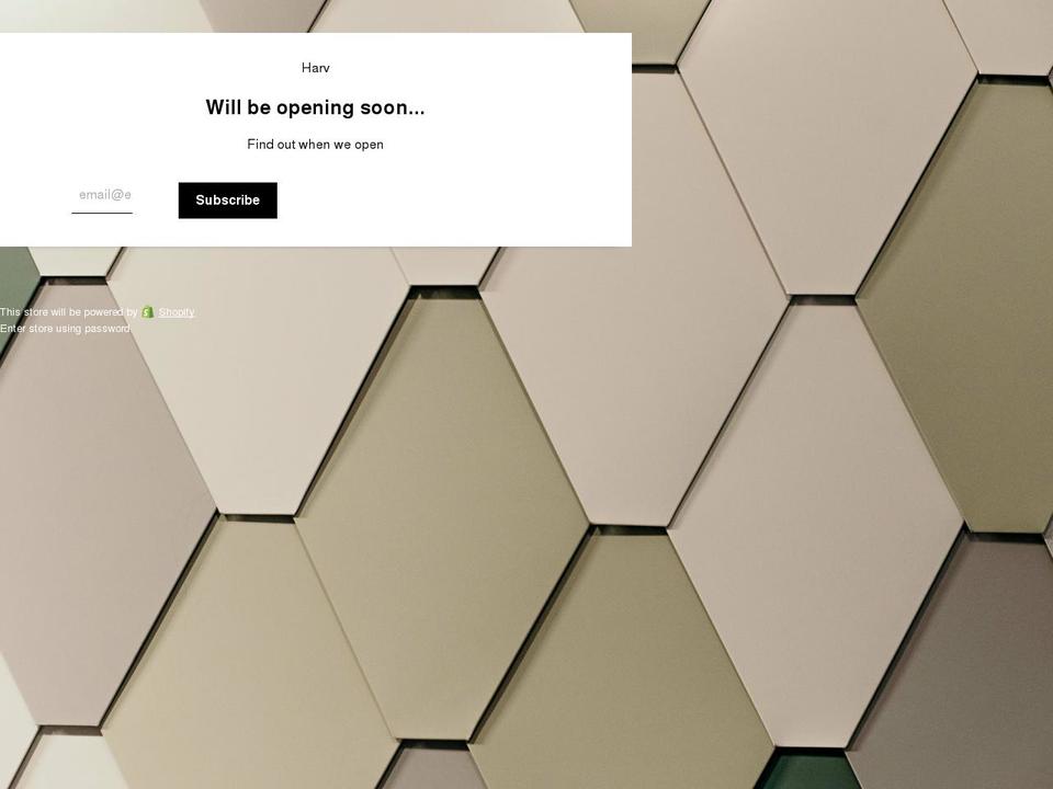 harv.world shopify website screenshot