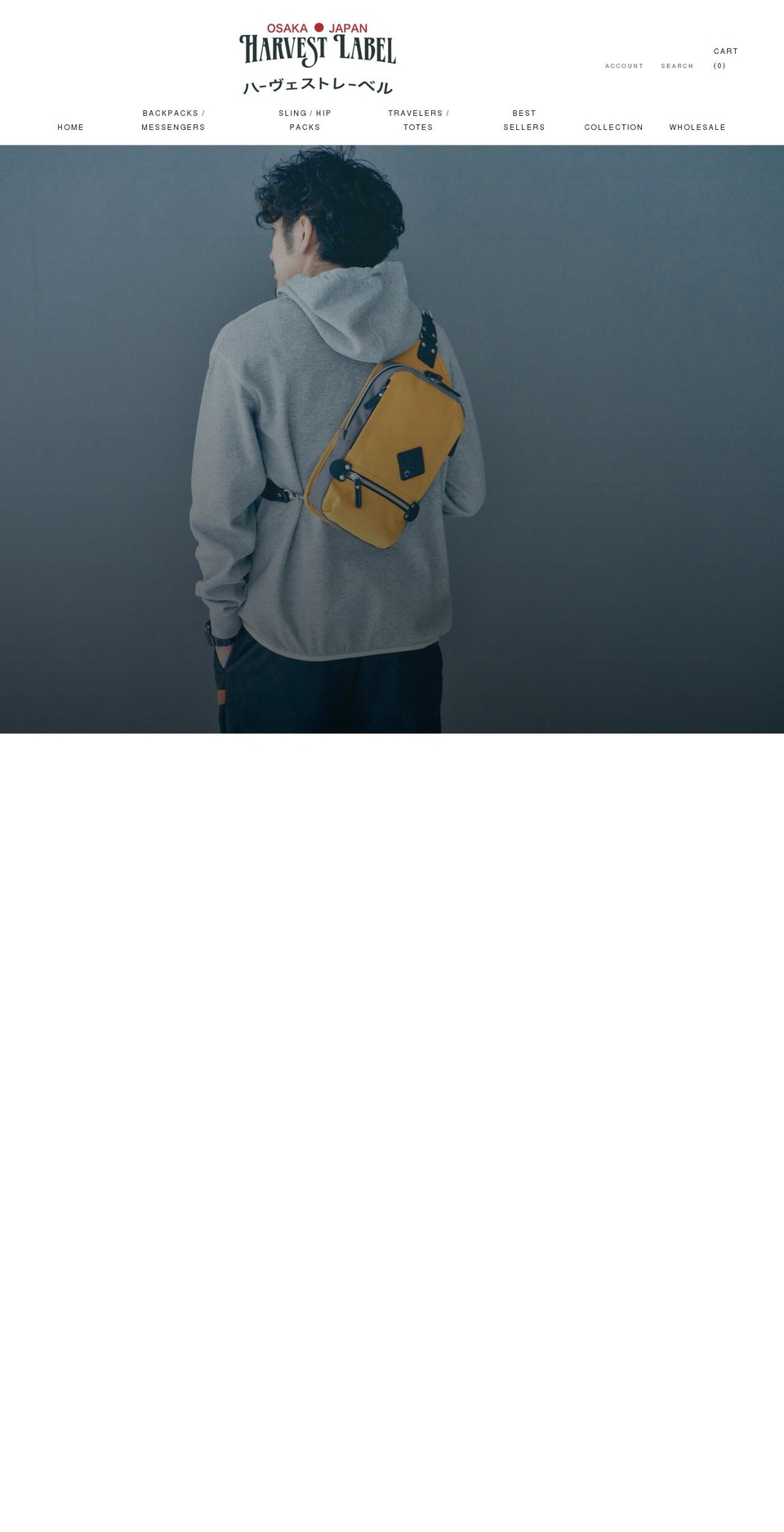 harvest-label.com shopify website screenshot