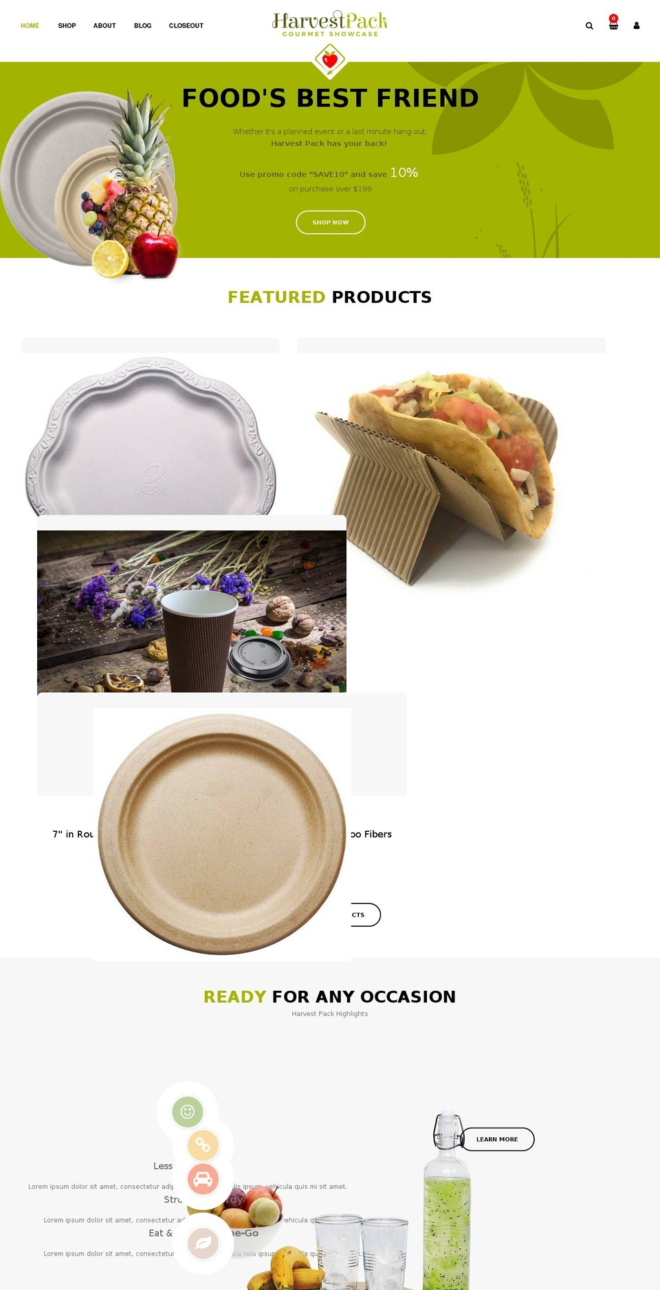 harvest-pack.com — Shopify storefront screenshot