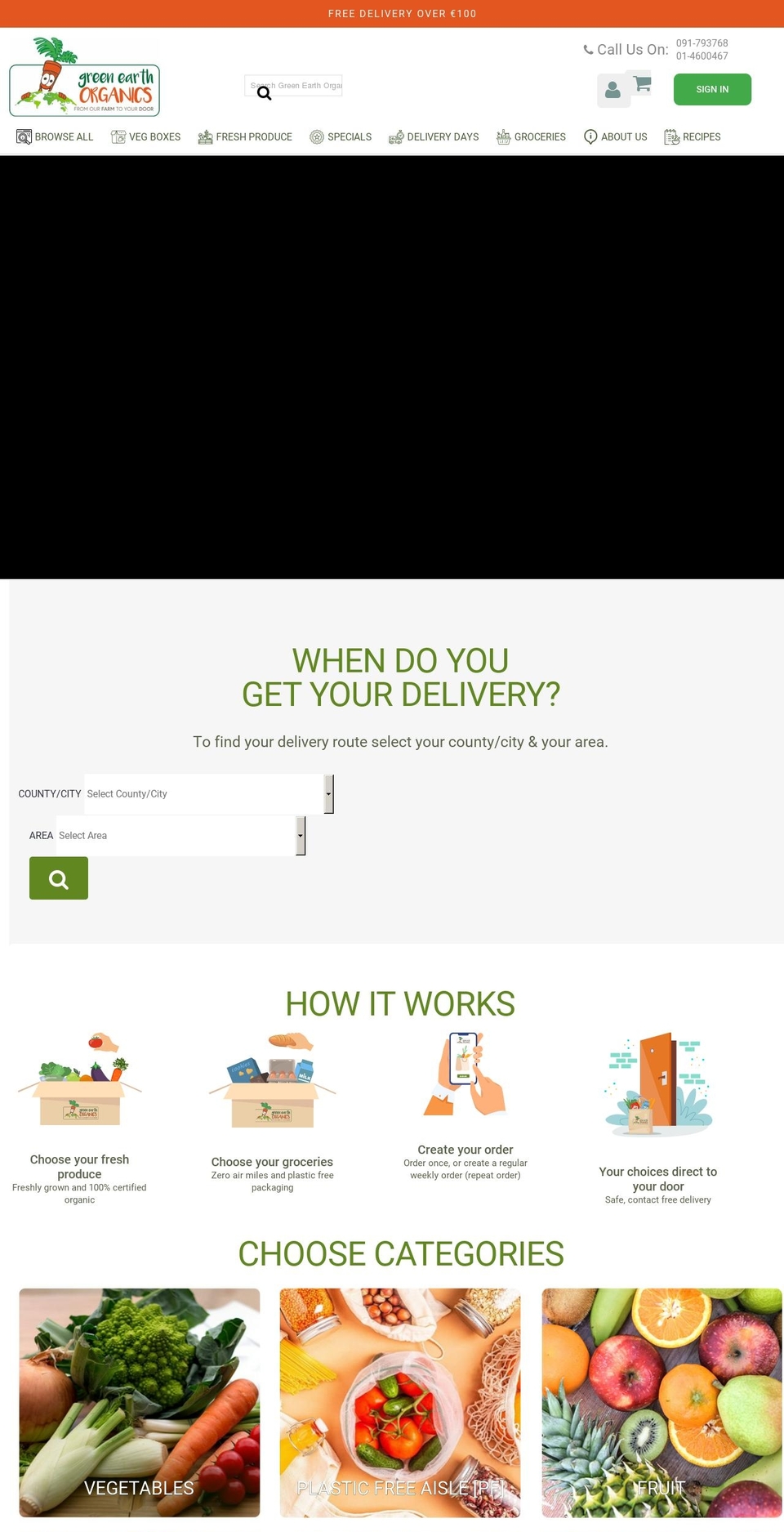 harvestday.ie shopify website screenshot