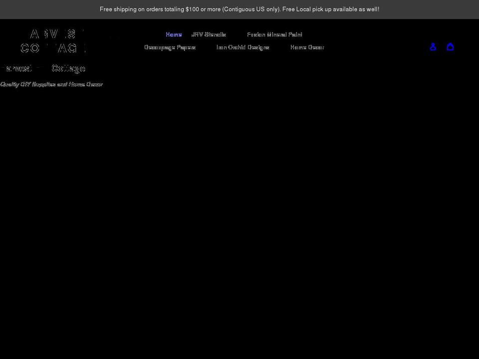 harvesthillcottage.com shopify website screenshot