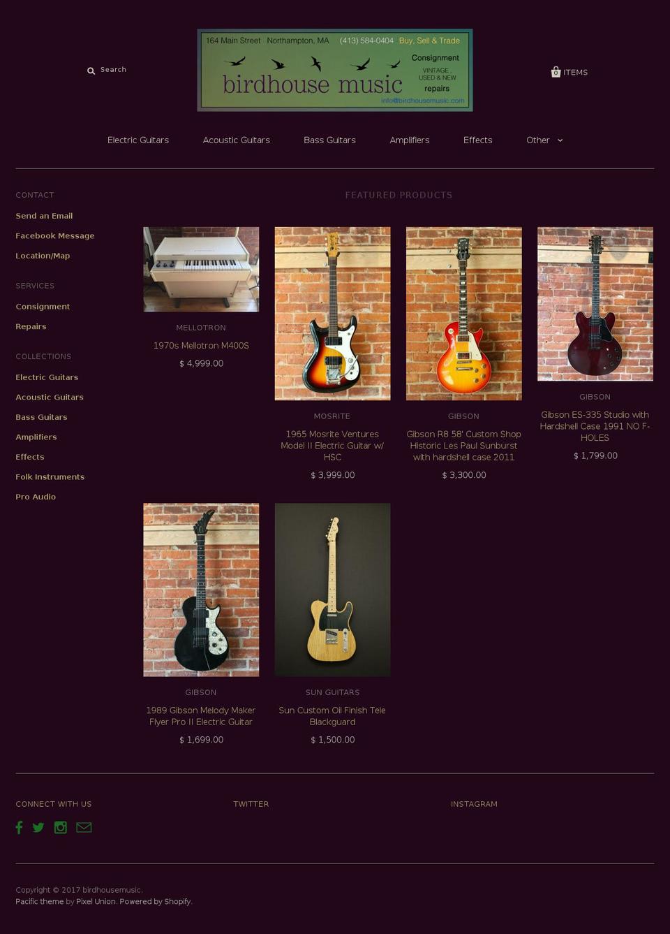 harvestmusic.com shopify website screenshot