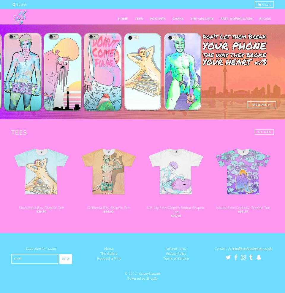 harveystewart.co.uk shopify website screenshot