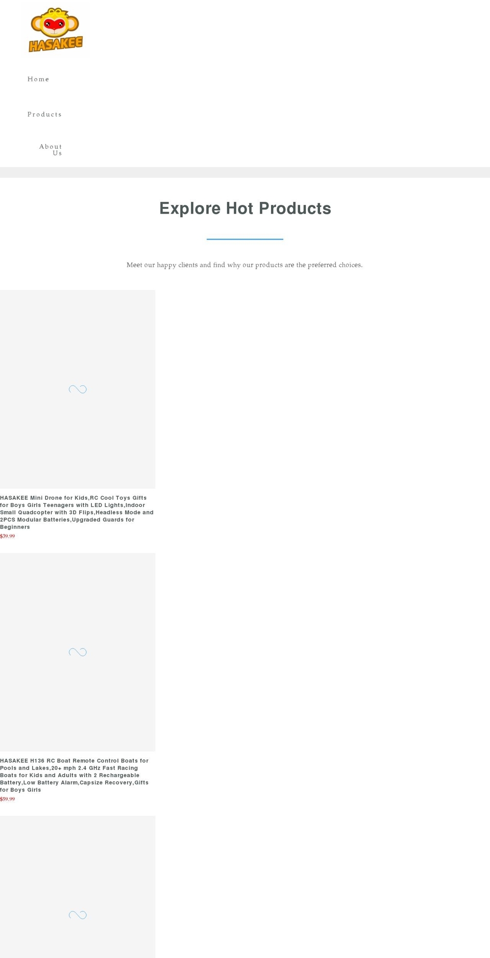 hasakee.com shopify website screenshot