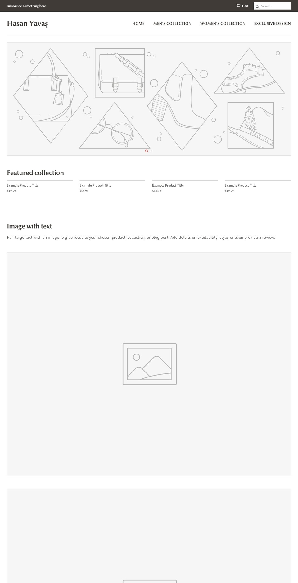 hasanyavas.com — Shopify storefront screenshot