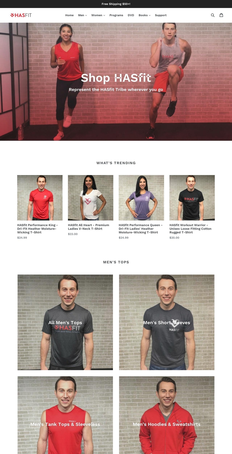 hasfit.myshopify.com shopify website screenshot