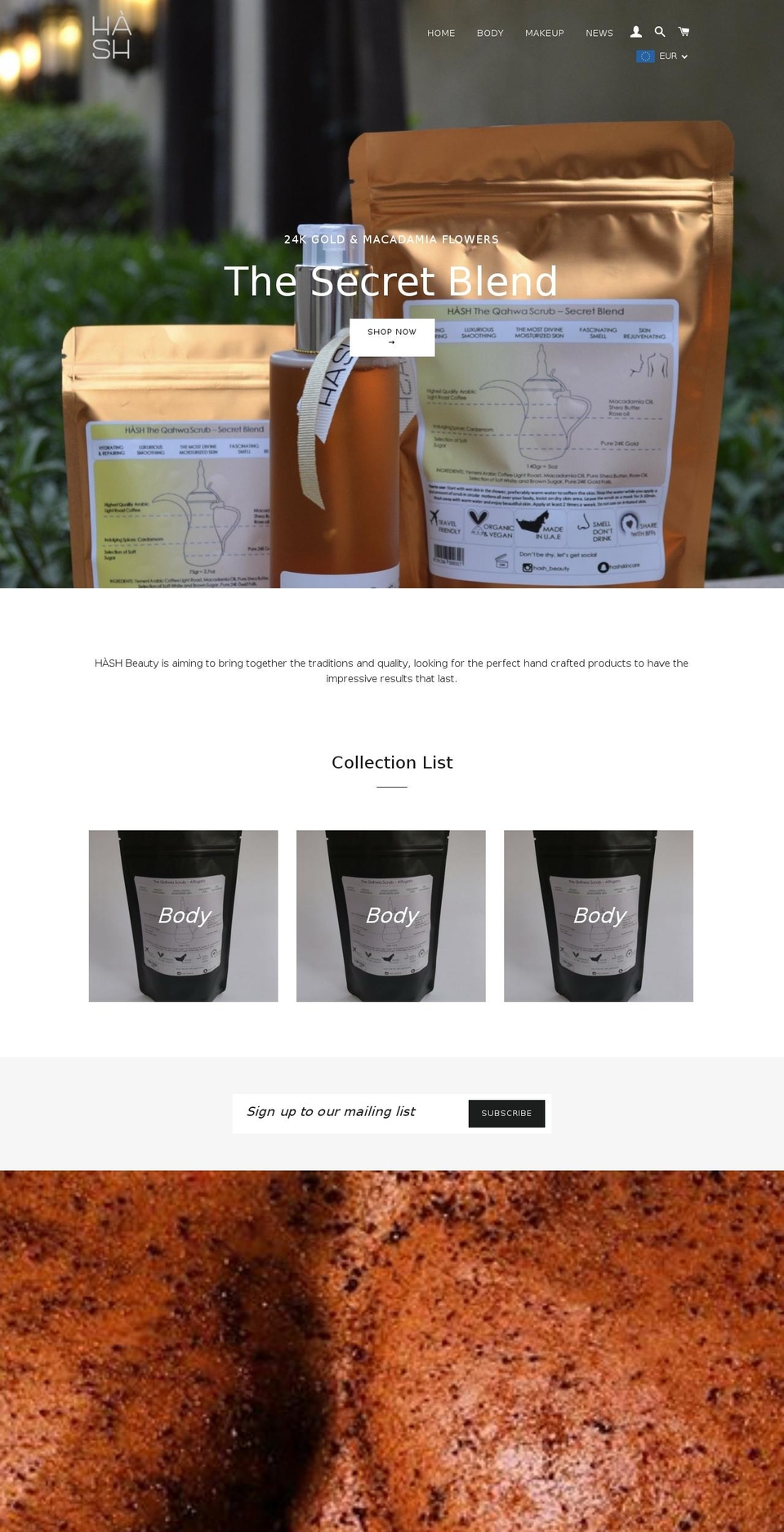 hashbeauty.com — Shopify storefront screenshot