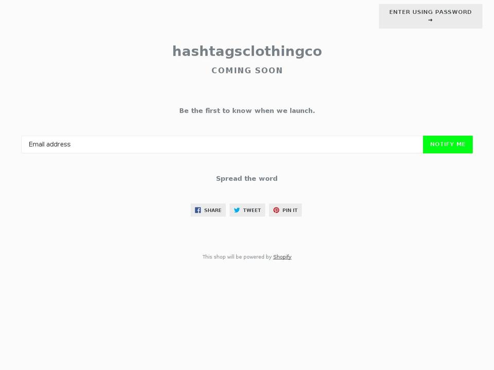 hashtagapperal.com — Shopify storefront screenshot