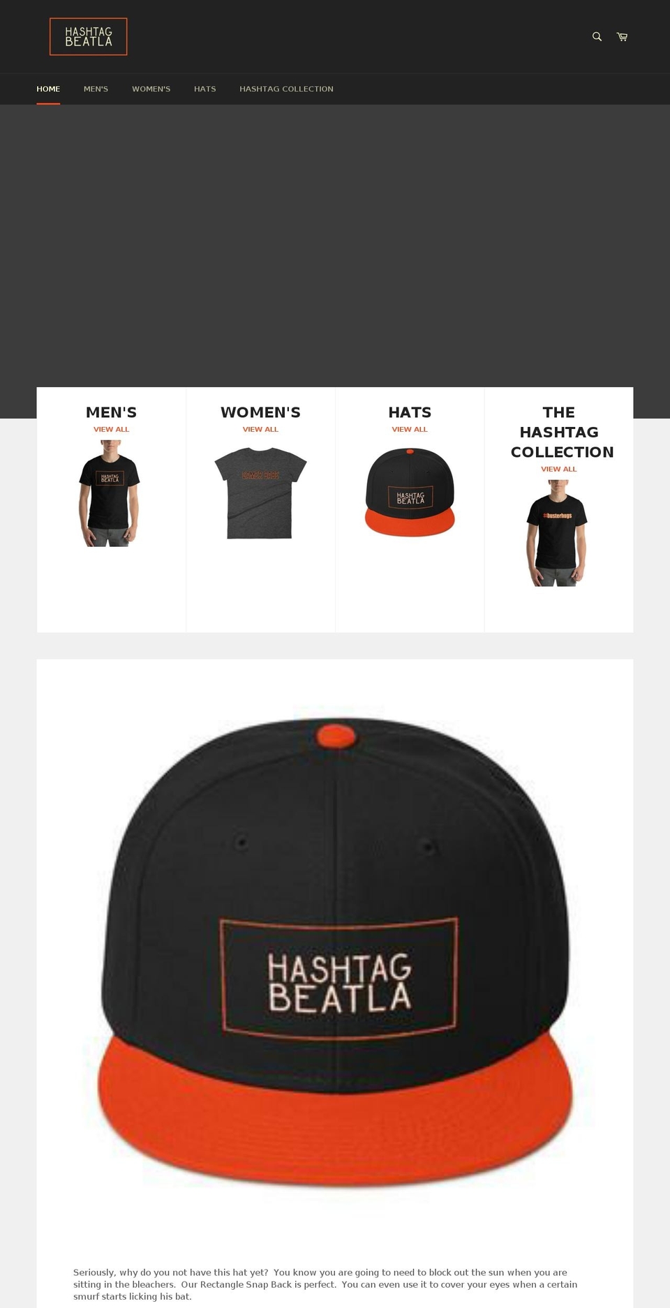hashtagbeatla.com — Shopify storefront screenshot