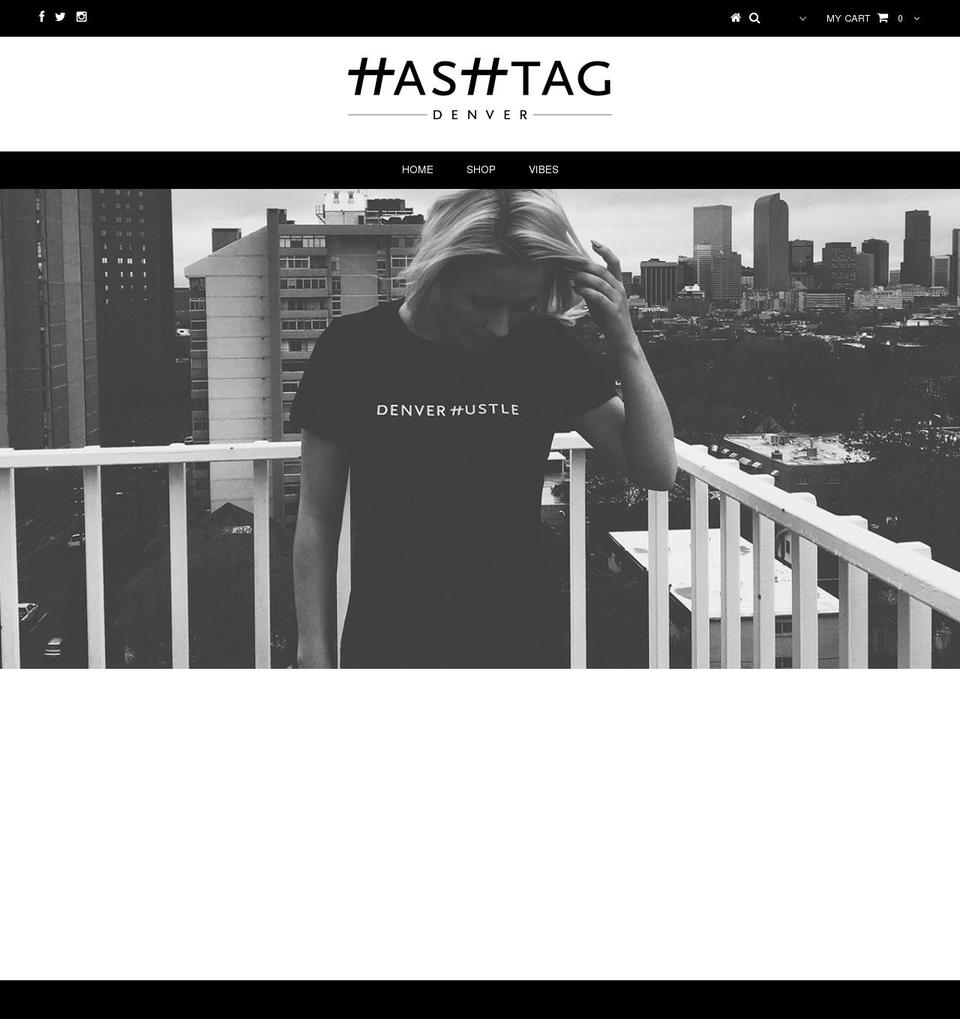 hashtagdenver.com shopify website screenshot