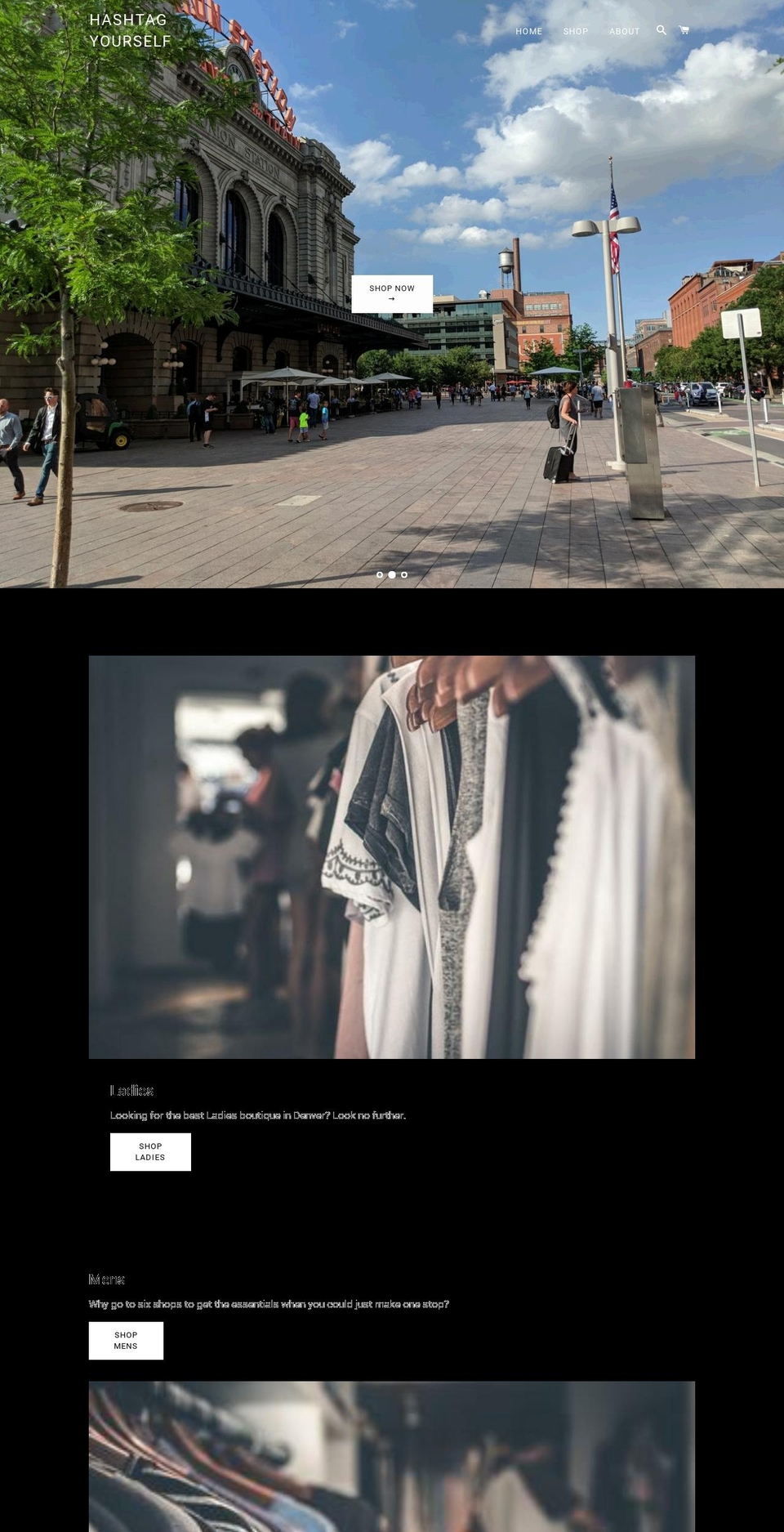 hashtagyourself.com — Shopify storefront screenshot
