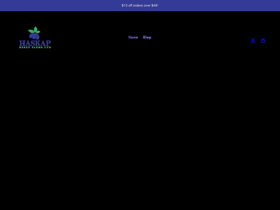 haskap-berry-farms.myshopify.com shopify website screenshot