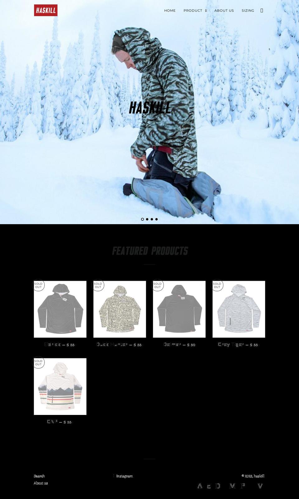 haskill.co shopify website screenshot