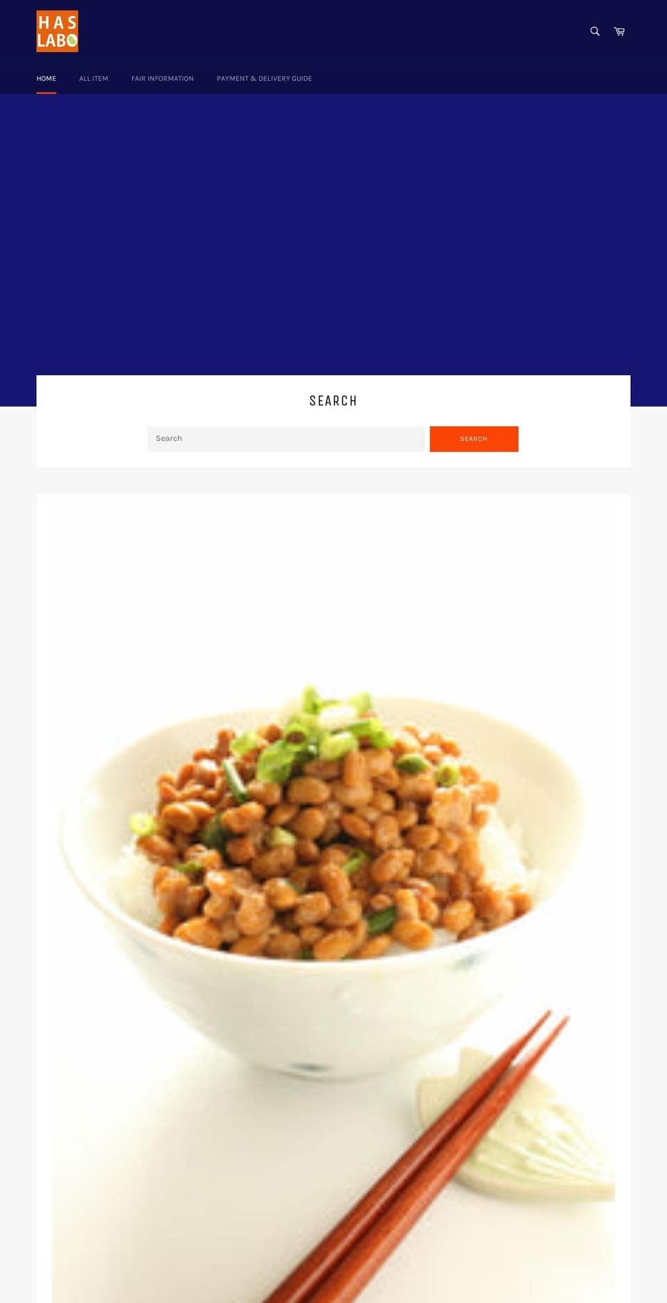 haslabo.com shopify website screenshot