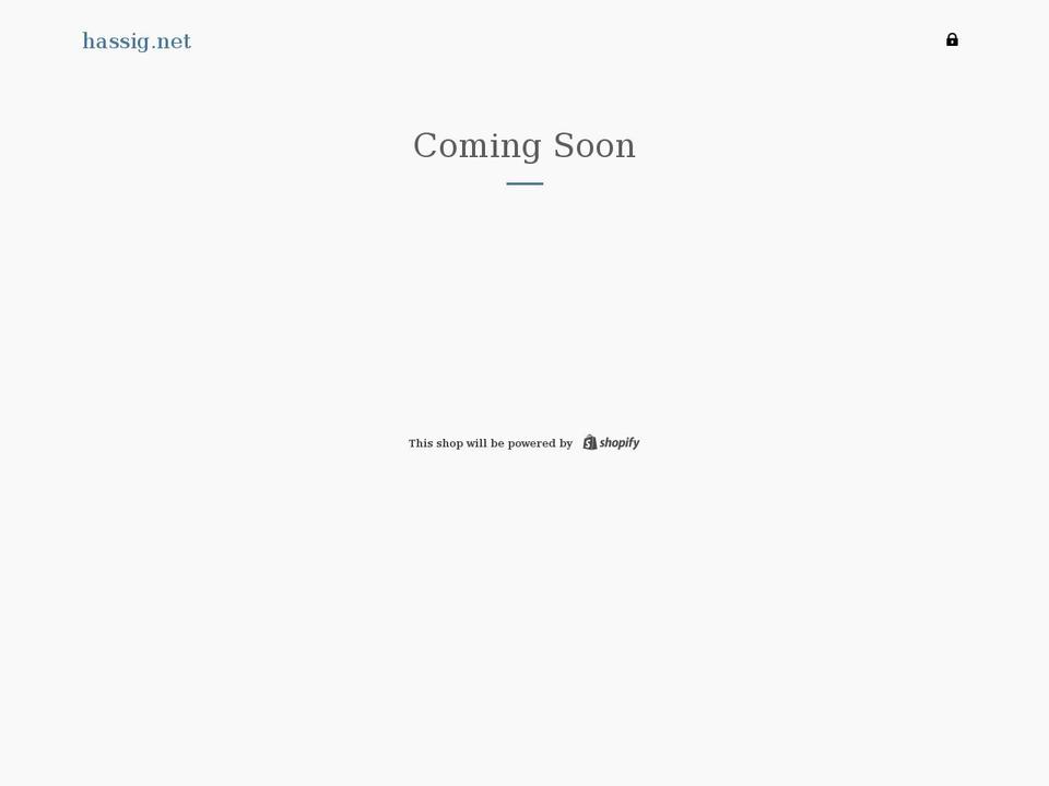 hassig.net shopify website screenshot