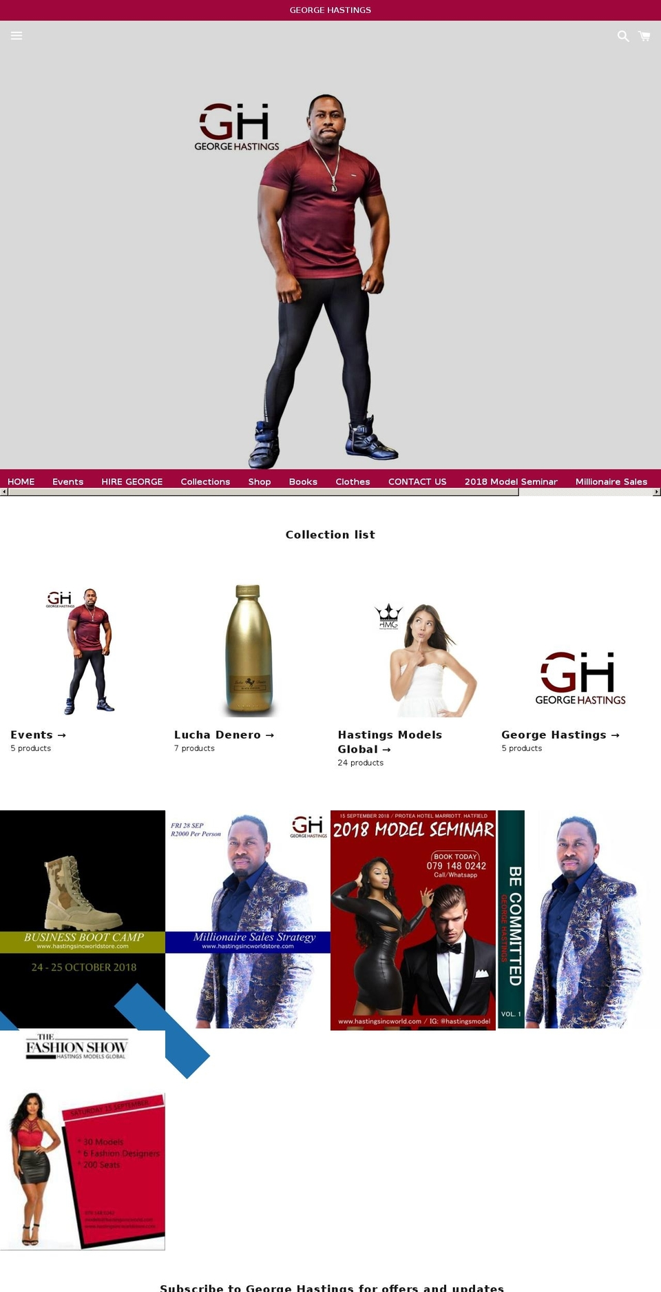 hastingsincworldstore.com — Shopify storefront screenshot