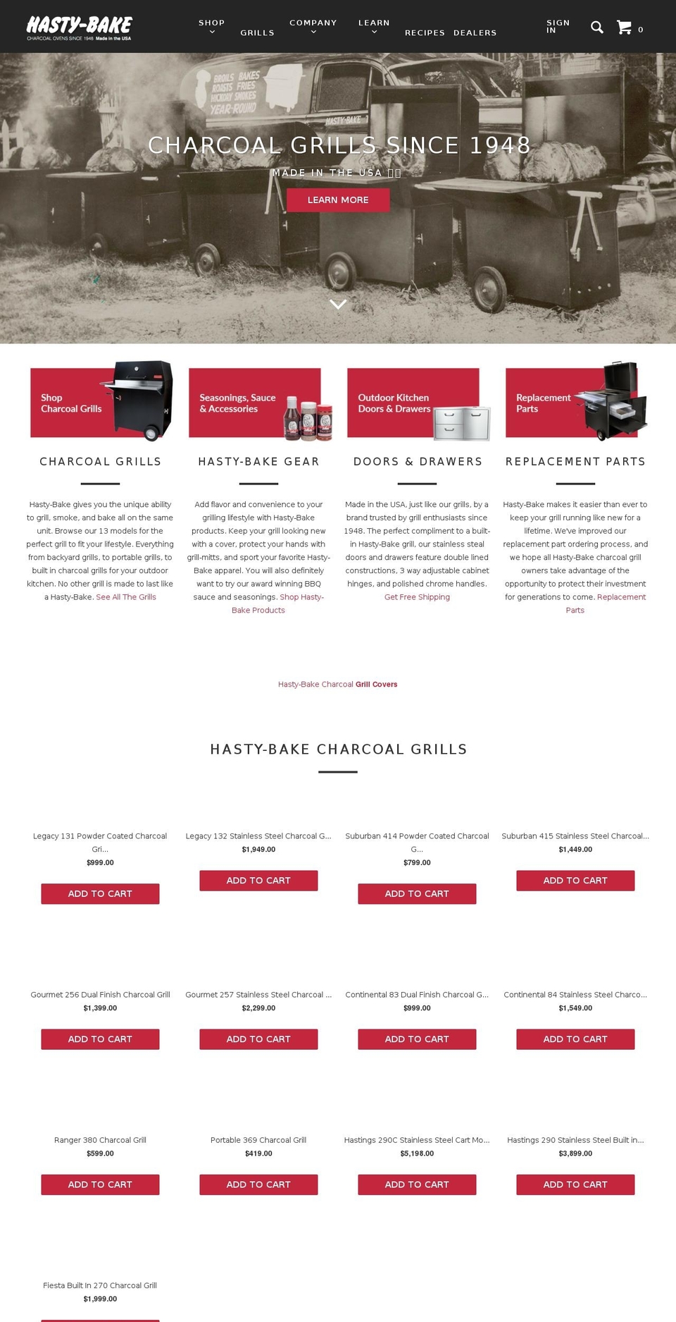 hastybake.com shopify website screenshot