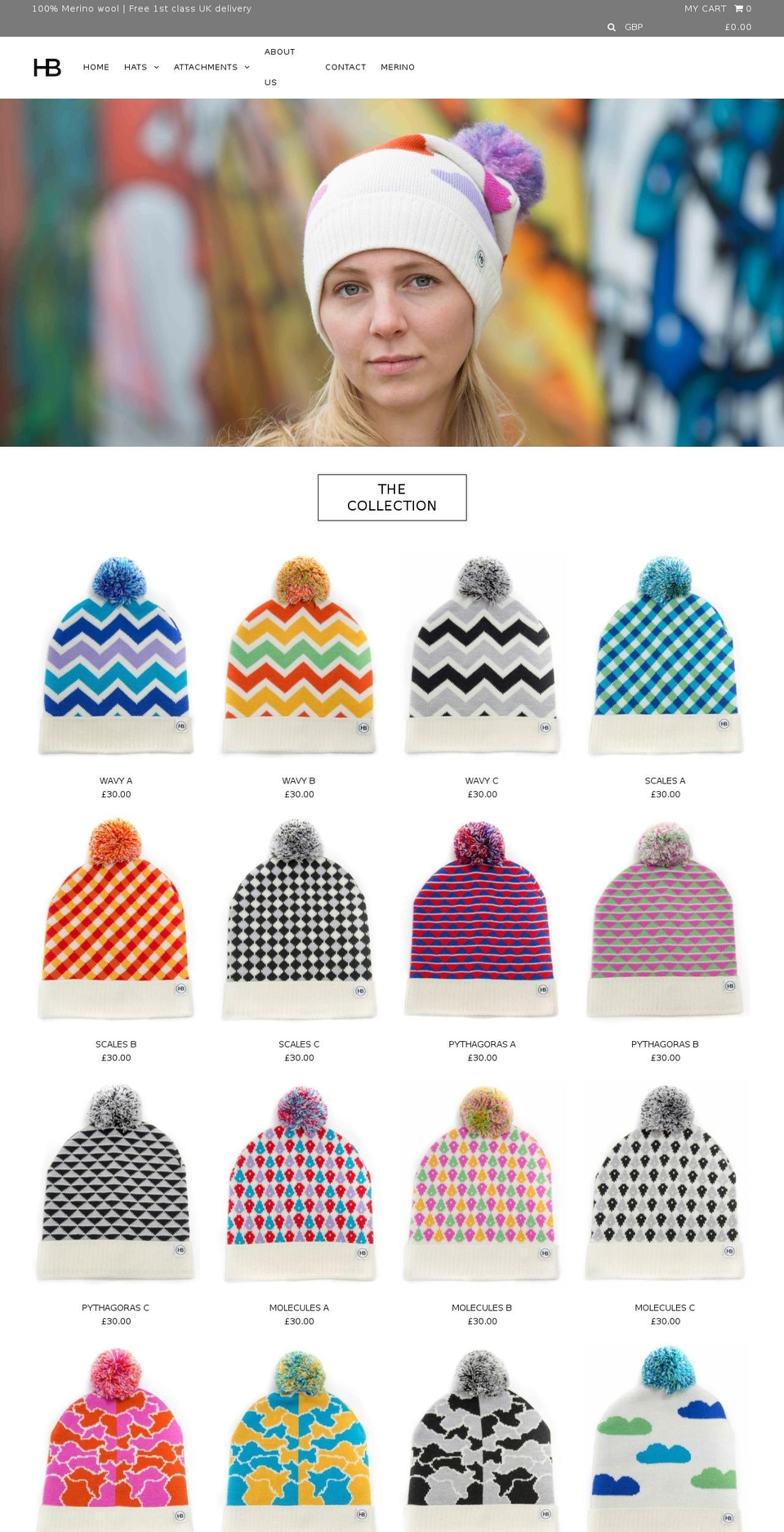 hatbizz.com shopify website screenshot
