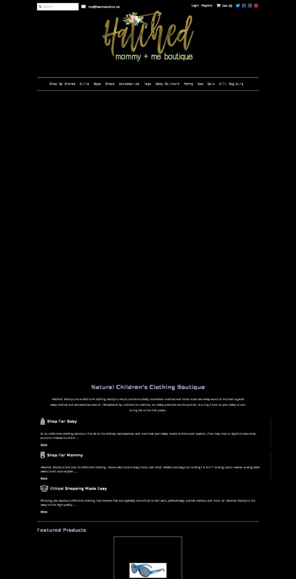 hatchedonline.net shopify website screenshot