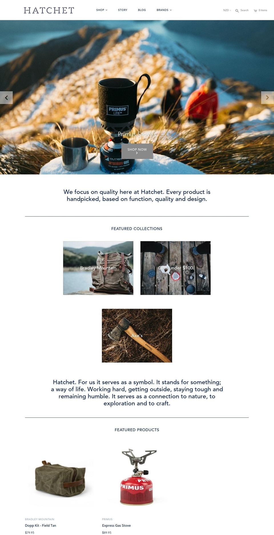 hatchetco.com — Shopify storefront screenshot