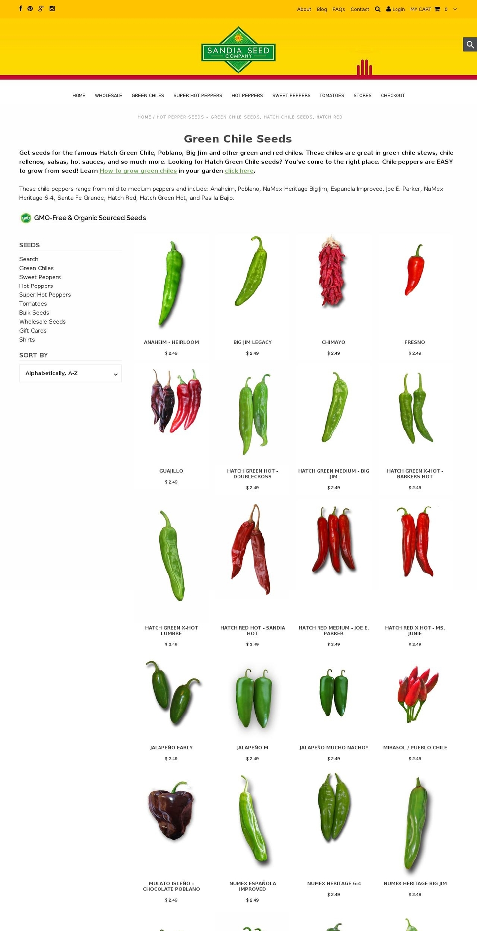 hatchgreenchiles.com — Shopify storefront screenshot