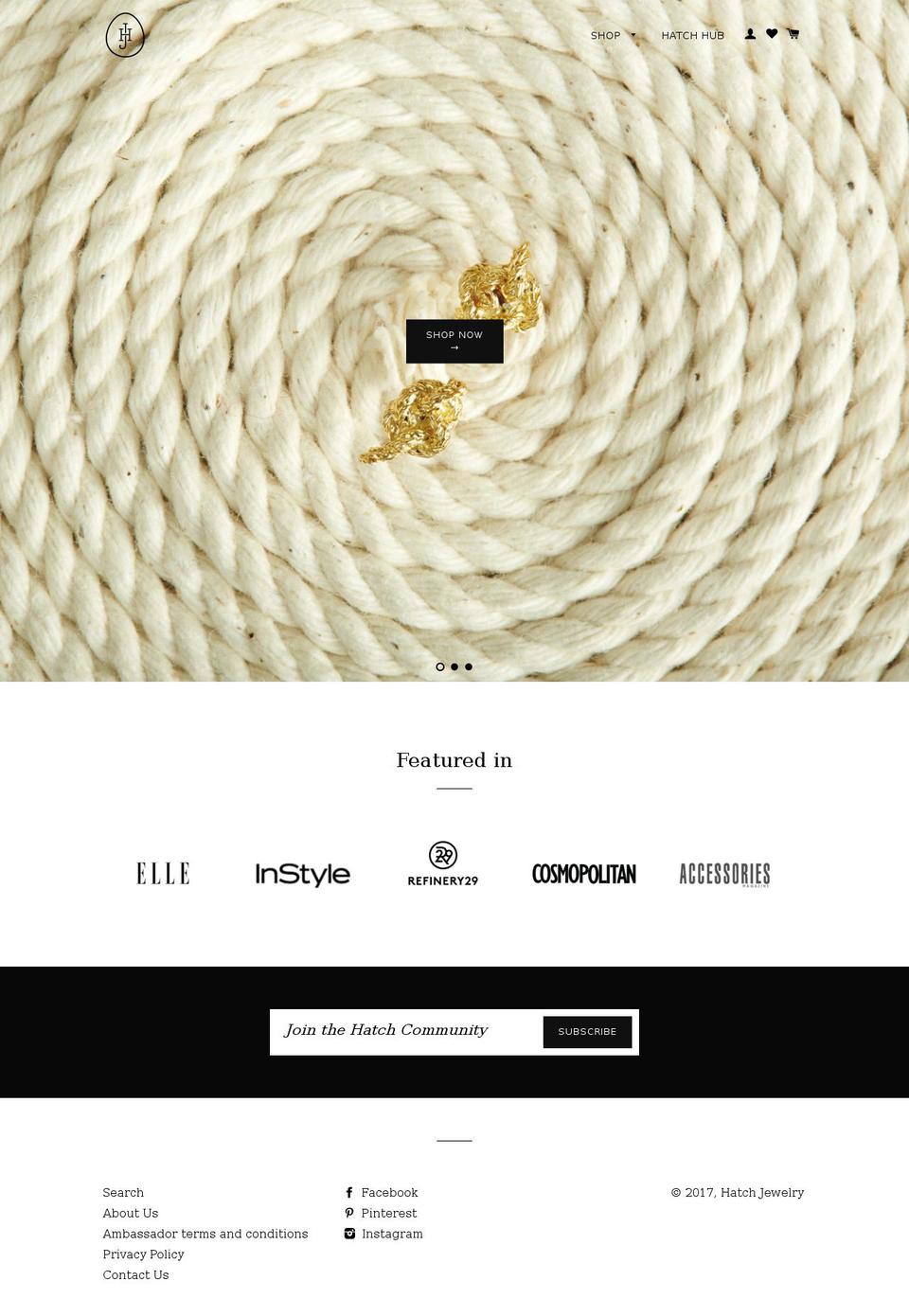 Tricky3 - Brooklyn v1.1 Shopify theme site example hatchjewellery.com