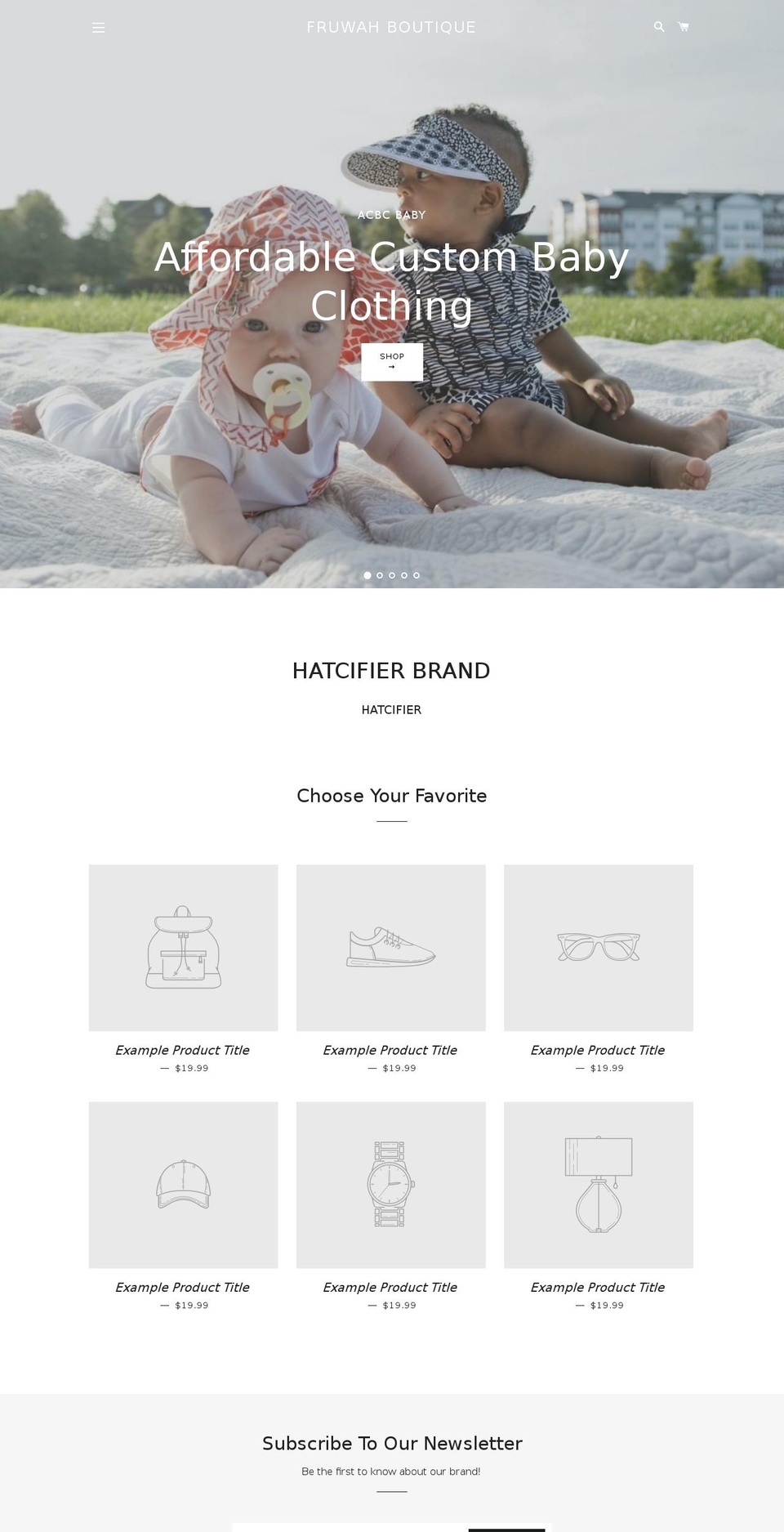 hatcifier.com — Shopify storefront screenshot