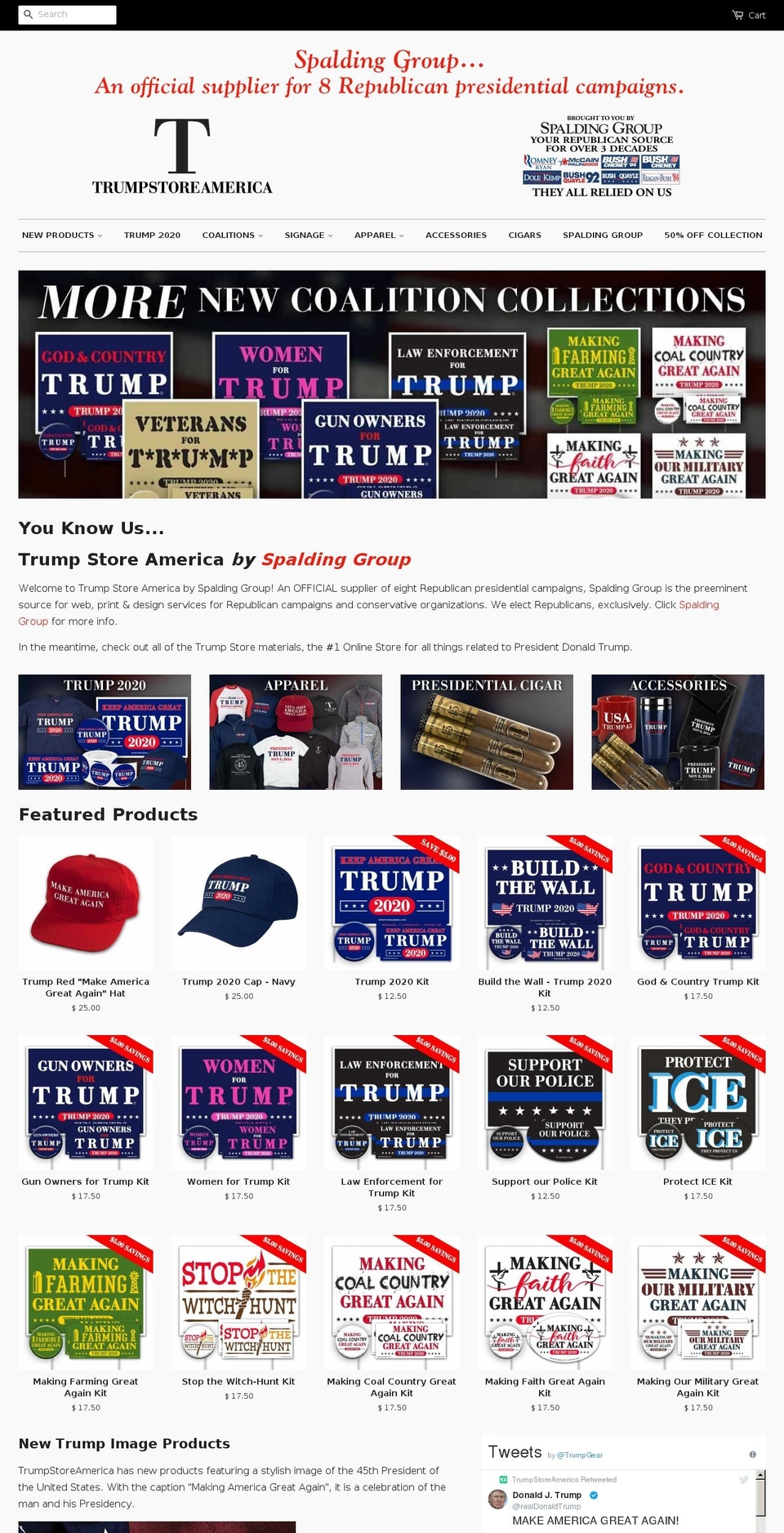 hatehillarystore.com — Shopify storefront screenshot