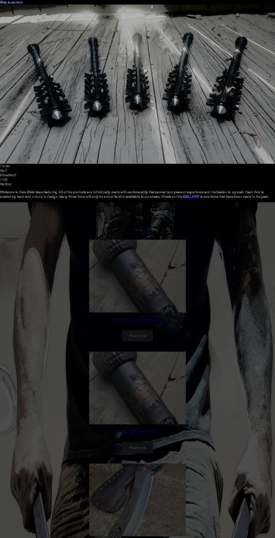hatestickmc.com — Shopify storefront screenshot