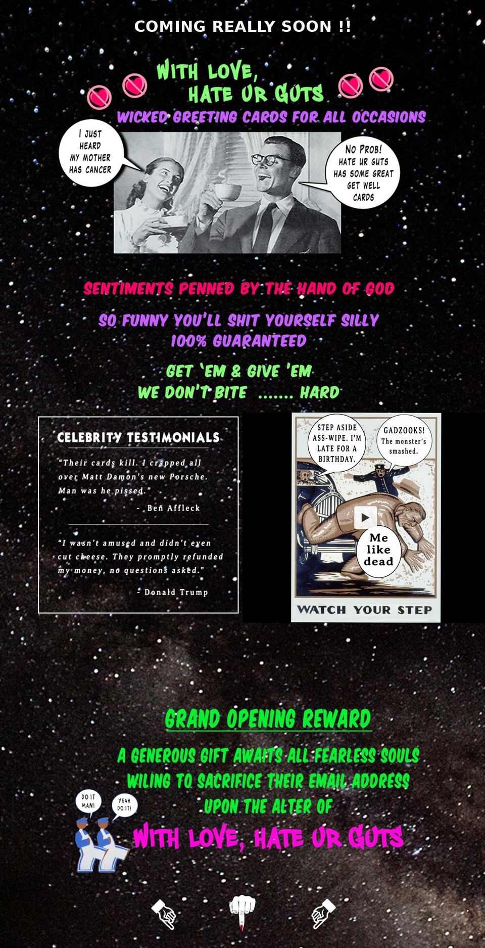 hateurguts.com shopify website screenshot